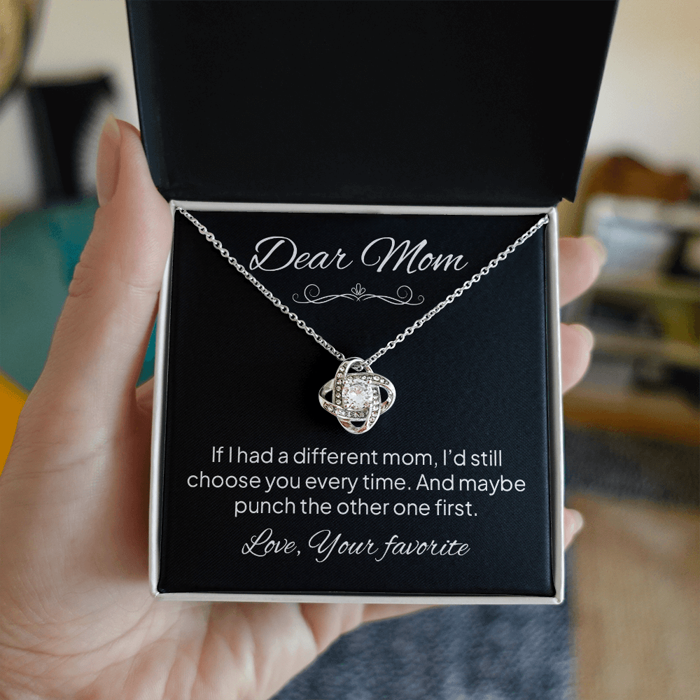 Dear Mom Necklace – Funny Gift for Mom From Son or Daughter