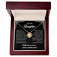 To My Daughter – You're My Greatest Blessing | Love Knot Necklace