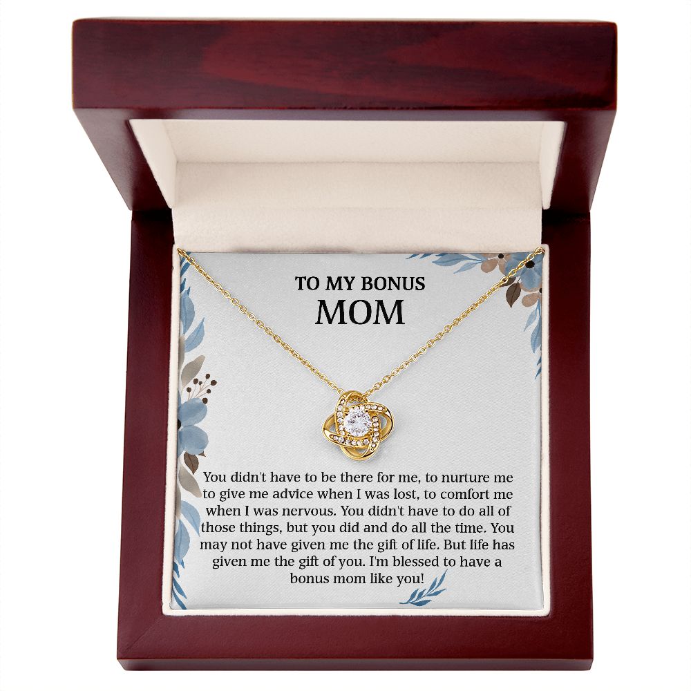 To My Bonus Mom - You Didn't Have To Do All Those Things (Necklace)