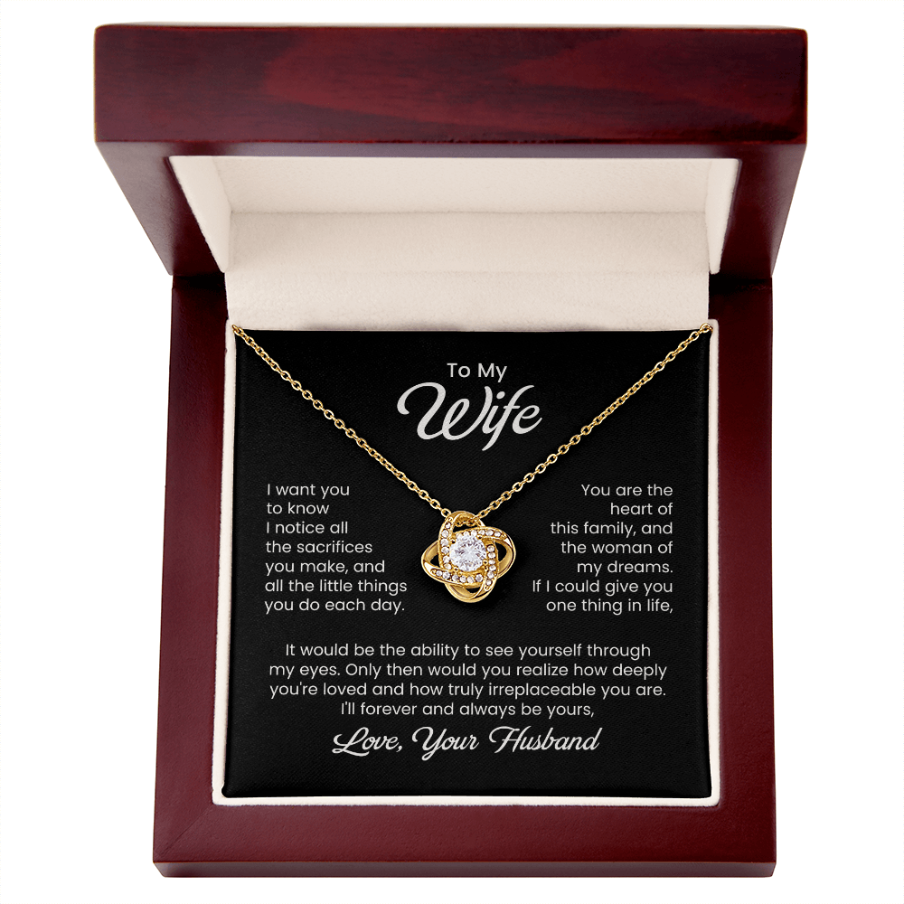 To My Wife Necklace – I Want You to Know Love Gift