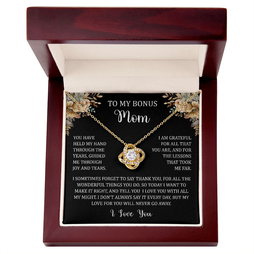 To My Bonus Mom - Held My Hand (Necklace)