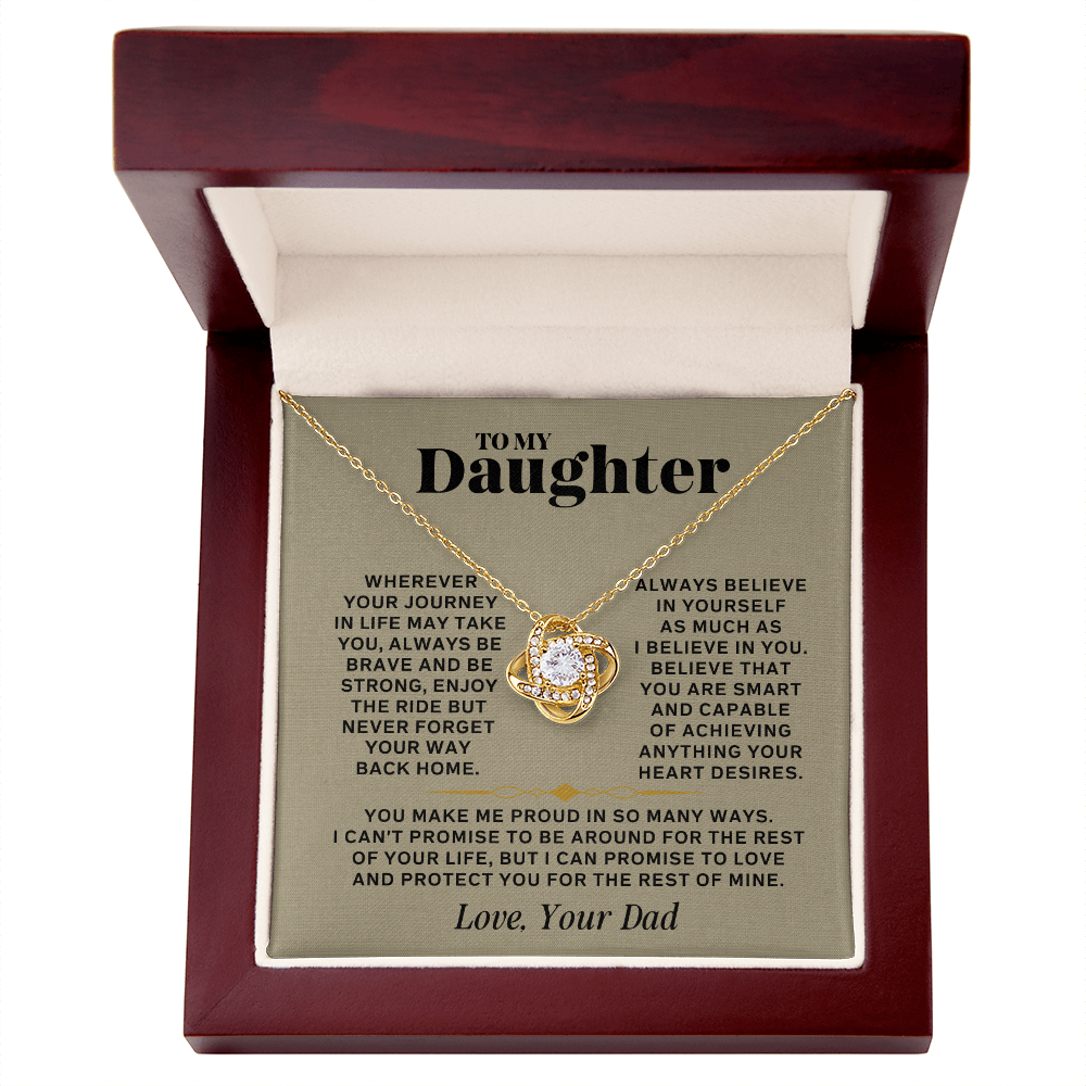 I Promise to Love You For the Rest of My Life | Daughter Necklace From Dad