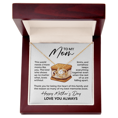 To My Mom Necklace – This World Needs S'more Moms Like You