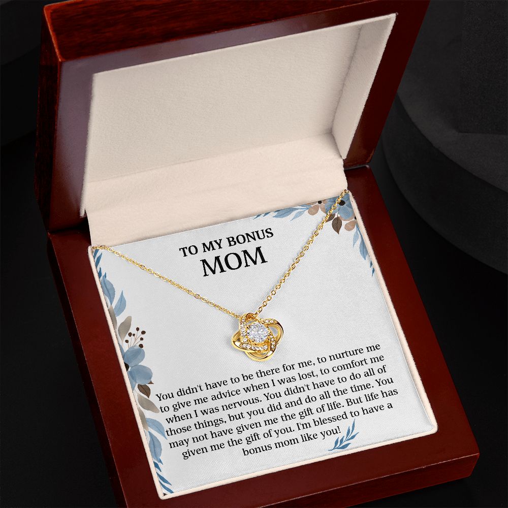 To My Bonus Mom - You Didn't Have To Do All Those Things (Necklace)