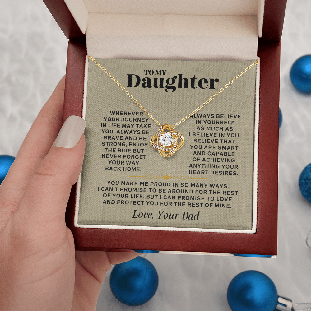 I Promise to Love You For the Rest of My Life | Daughter Necklace From Dad