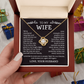 To My Wife – Love Knot Necklace from Husband | God Kept Us Side-by-Side