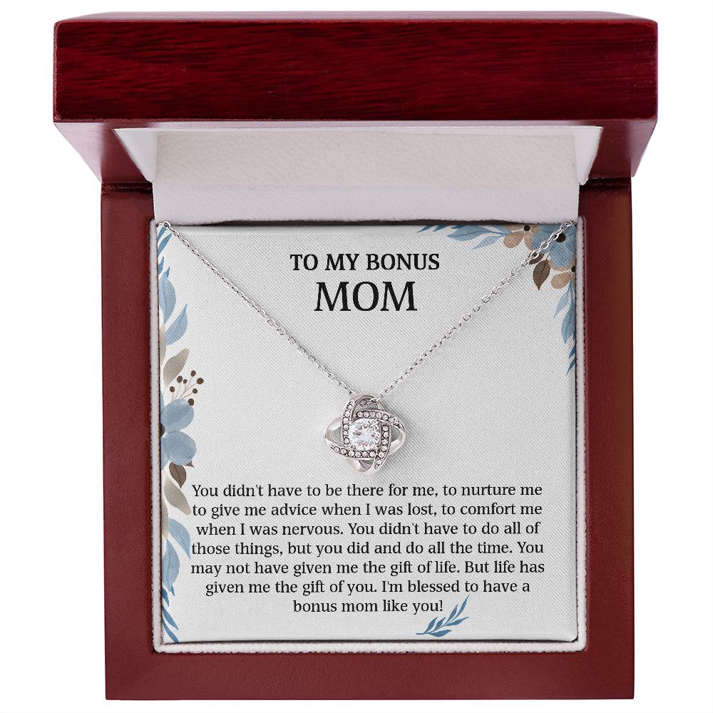 To My Bonus Mom - You Didn't Have To Do All Those Things (Necklace)