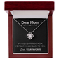 Dear Mom Necklace – I'd Fight My Way Back to You Gift for Mom