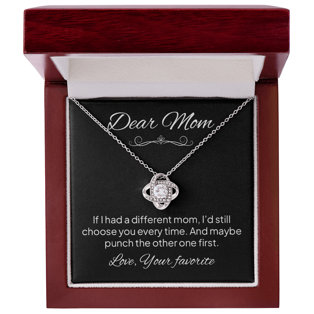 Dear Mom Necklace – Funny Gift for Mom From Son or Daughter