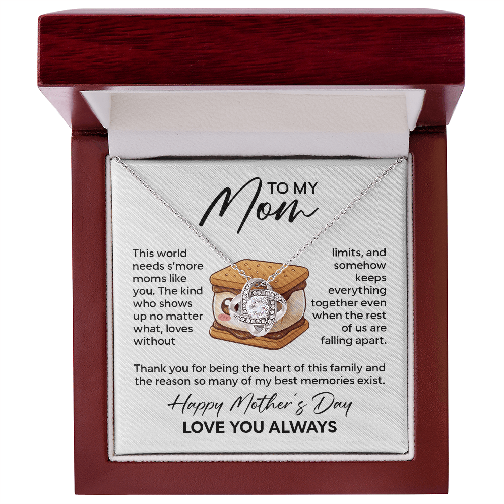 To My Mom Necklace – This World Needs S'more Moms Like You