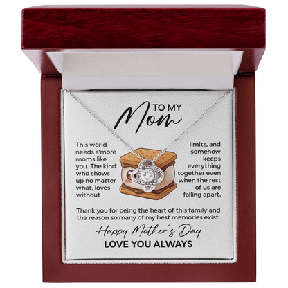 To My Mom Necklace – This World Needs S'more Moms Like You