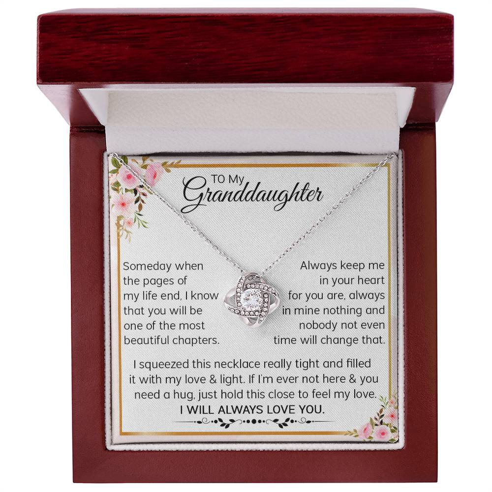 To My Granddaughter - I Will Always Love You (Necklace)