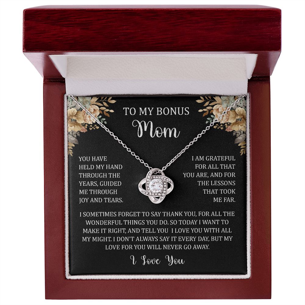 To My Bonus Mom - Held My Hand (Necklace)