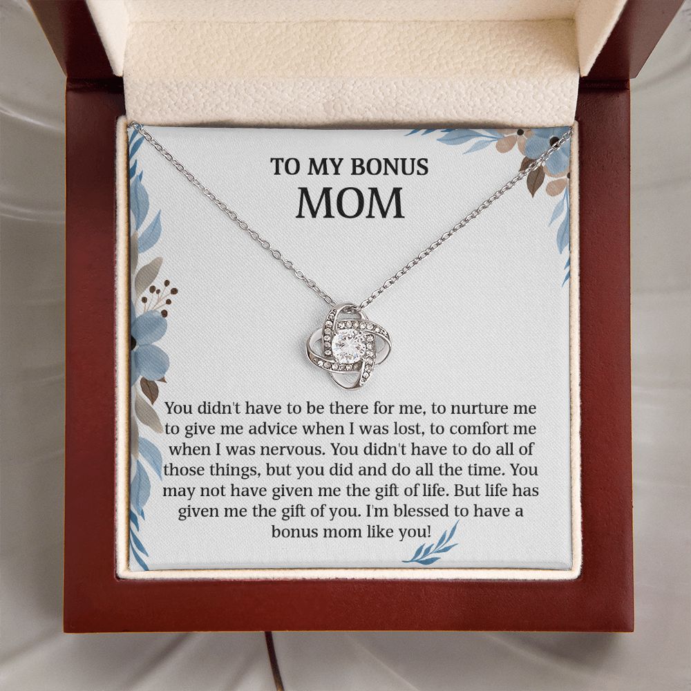 To My Bonus Mom - You Didn't Have To Do All Those Things (Necklace)