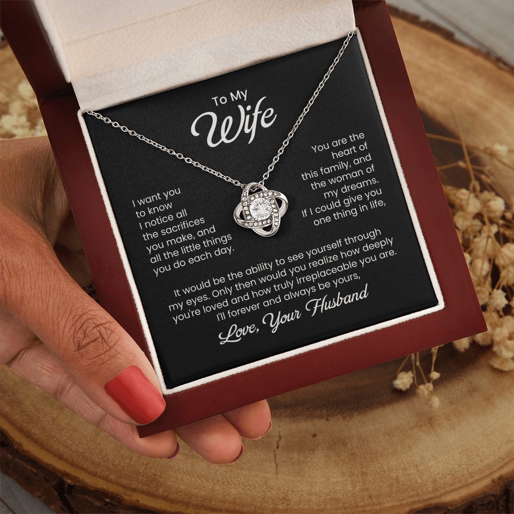 To My Wife Necklace – I Want You to Know Love Gift