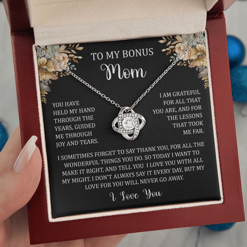 To My Bonus Mom - Held My Hand (Necklace)