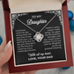 To My Daughter – You're My Greatest Blessing | Love Knot Necklace