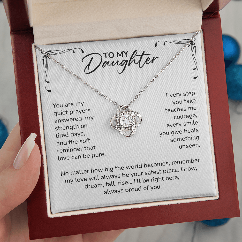 To My Daughter – My Love Will Always Be Your Safest Place Necklace