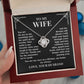 To My Wife – My Home, My Always | Love Knot Necklace
