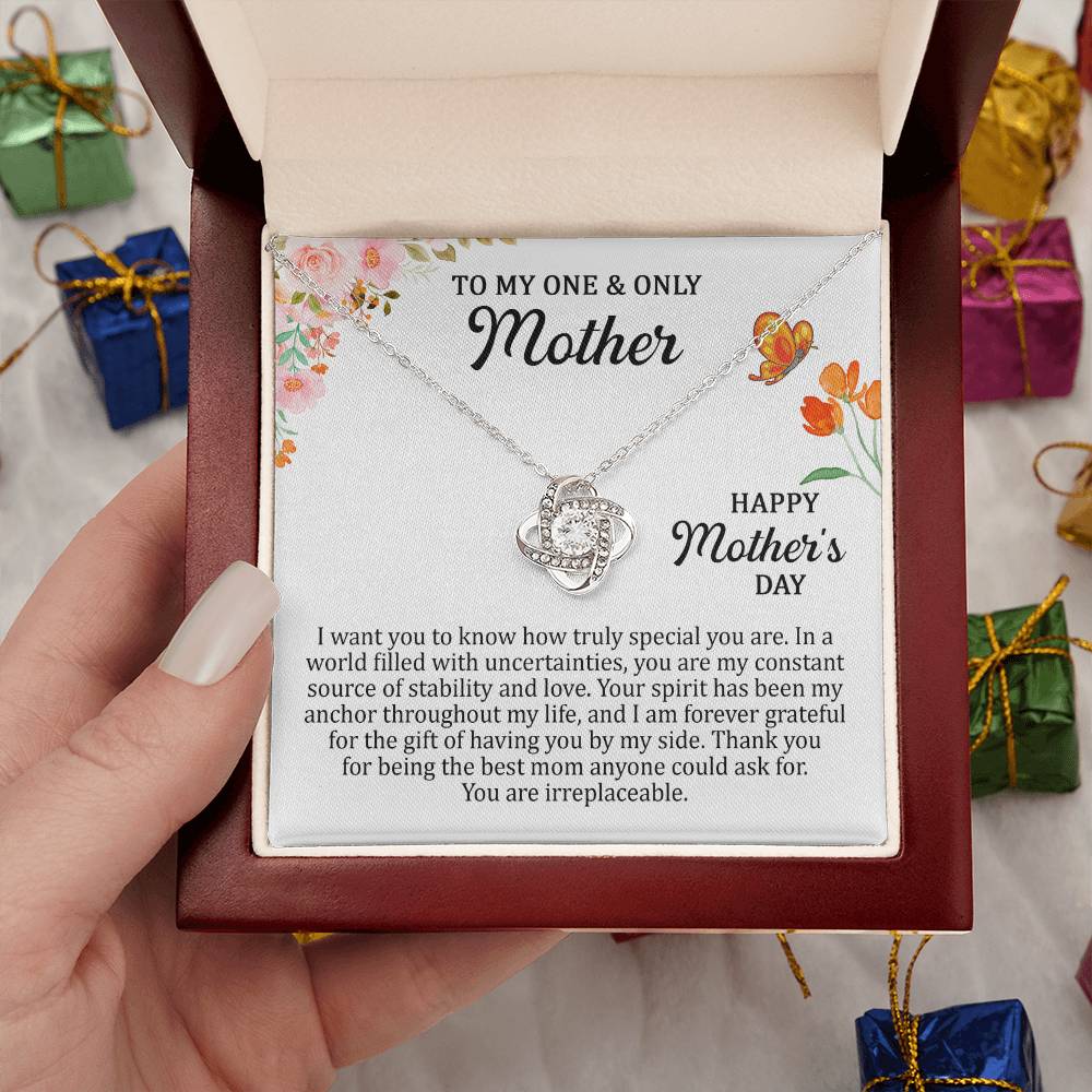 To My One & Only Mother (Love Knot Necklace)