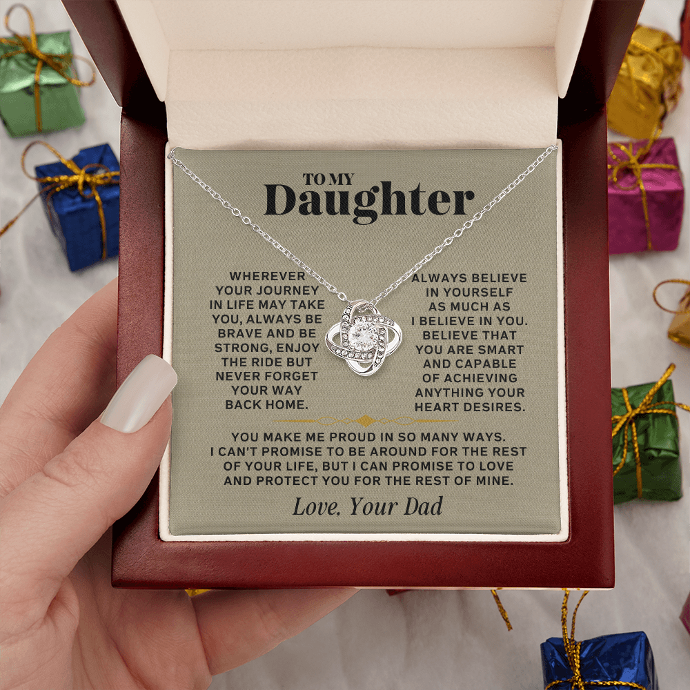 I Promise to Love You For the Rest of My Life | Daughter Necklace From Dad