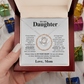 To My Daughter – Always Remember I'm With You | Love Knot Necklace