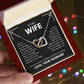 To My Wife – My Home, My Always | Interlocking Hearts Necklace