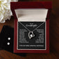 To My Granddaughter Heart Necklace with CZ Earrings Included – Sweetest Blessing