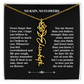 No Rain, No Flowers – Personalized Rose Necklace Gift for Her