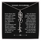 No Rain, No Flowers – Personalized Rose Necklace Gift for Her