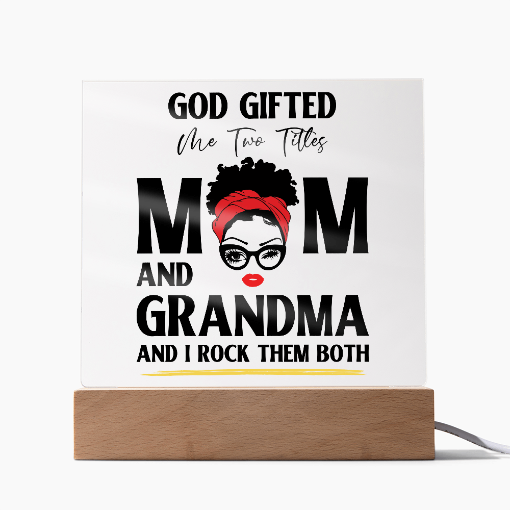 God Gifted – Empowerment Acrylic LED Plaque