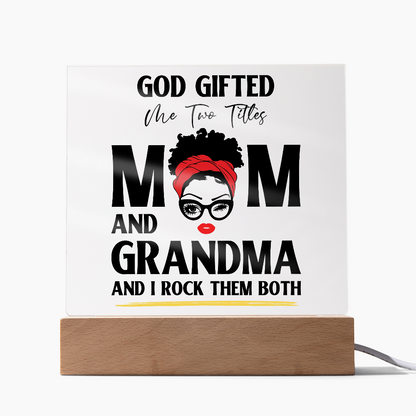 God Gifted – Empowerment Acrylic LED Plaque