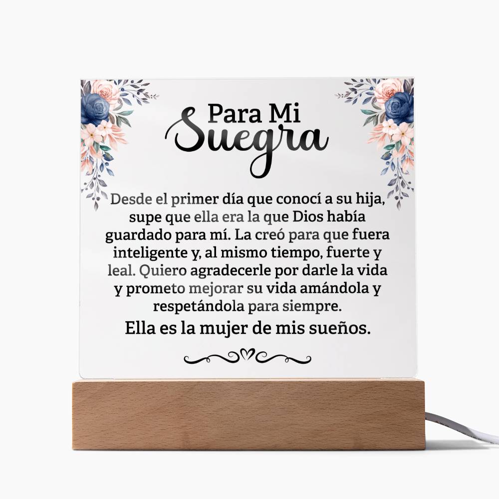 Para Mi Suegra - Desde El Primer Dia (Acrílica)