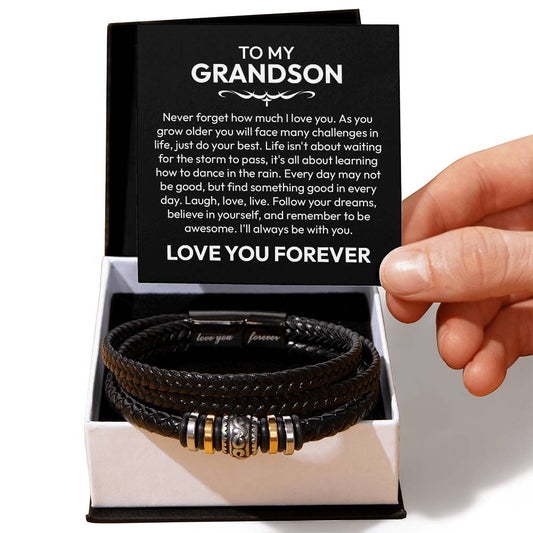 To My Grandson Bracelet – Love You Forever Gift