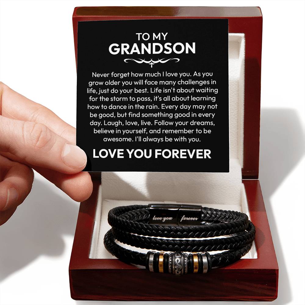 To My Grandson Bracelet – Love You Forever Gift