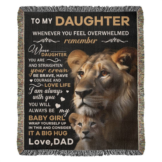 To My Daughter - My Baby Girl (Blanket)