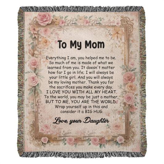 To My Mom - I LOVE YOU (Blanket)