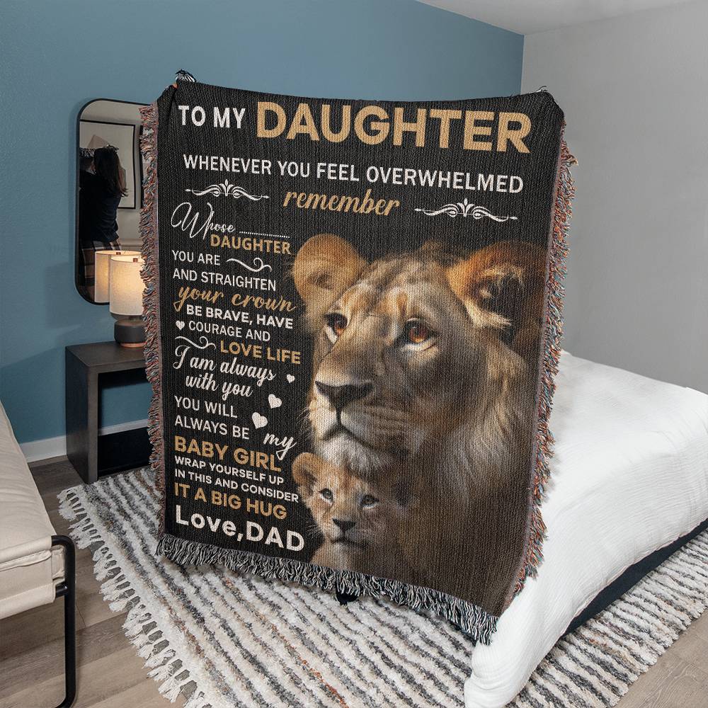 To My Daughter - My Baby Girl (Blanket)