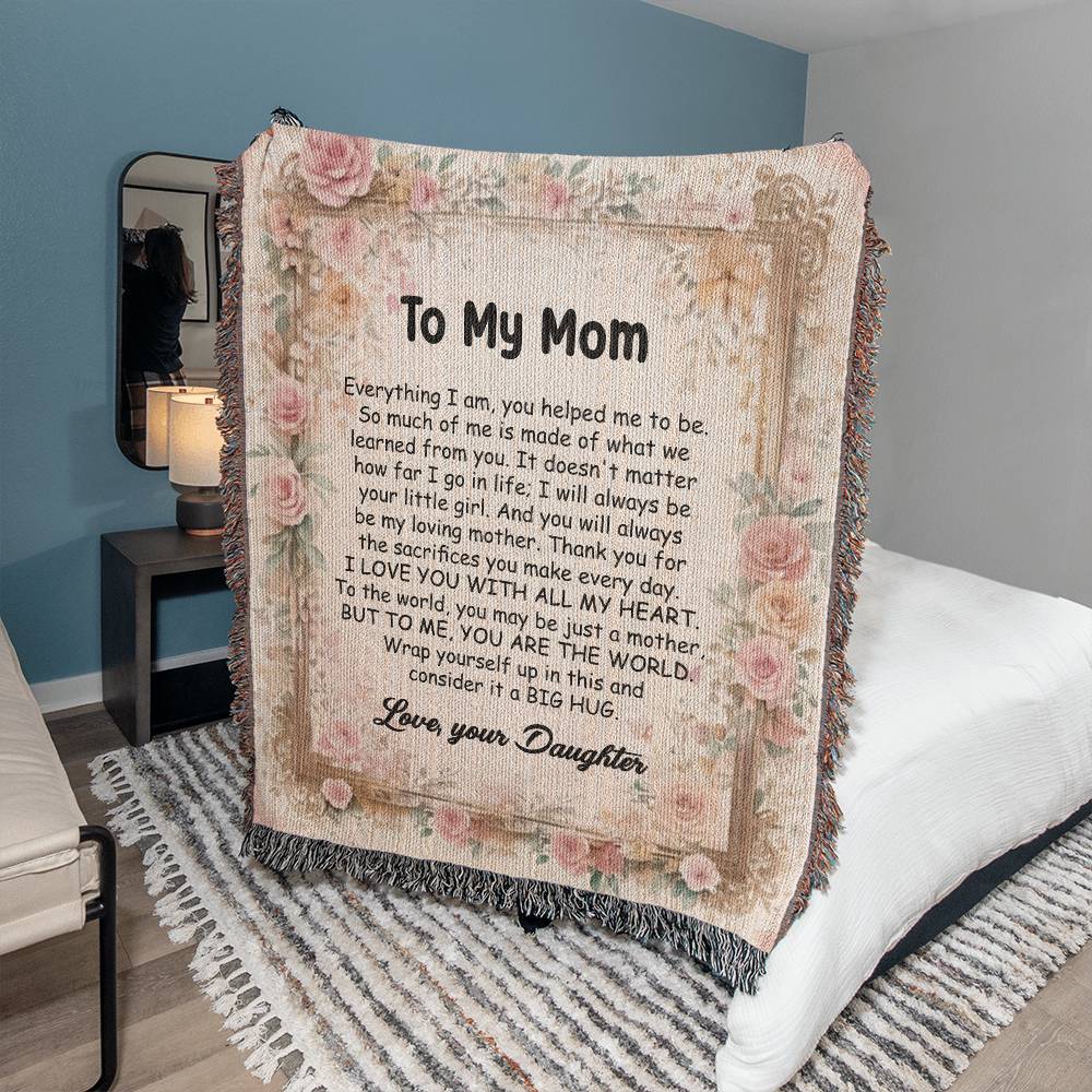 To My Mom - I LOVE YOU (Blanket)