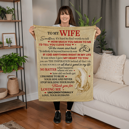 To My Wife – Wrapped in My Love Forever Blanket