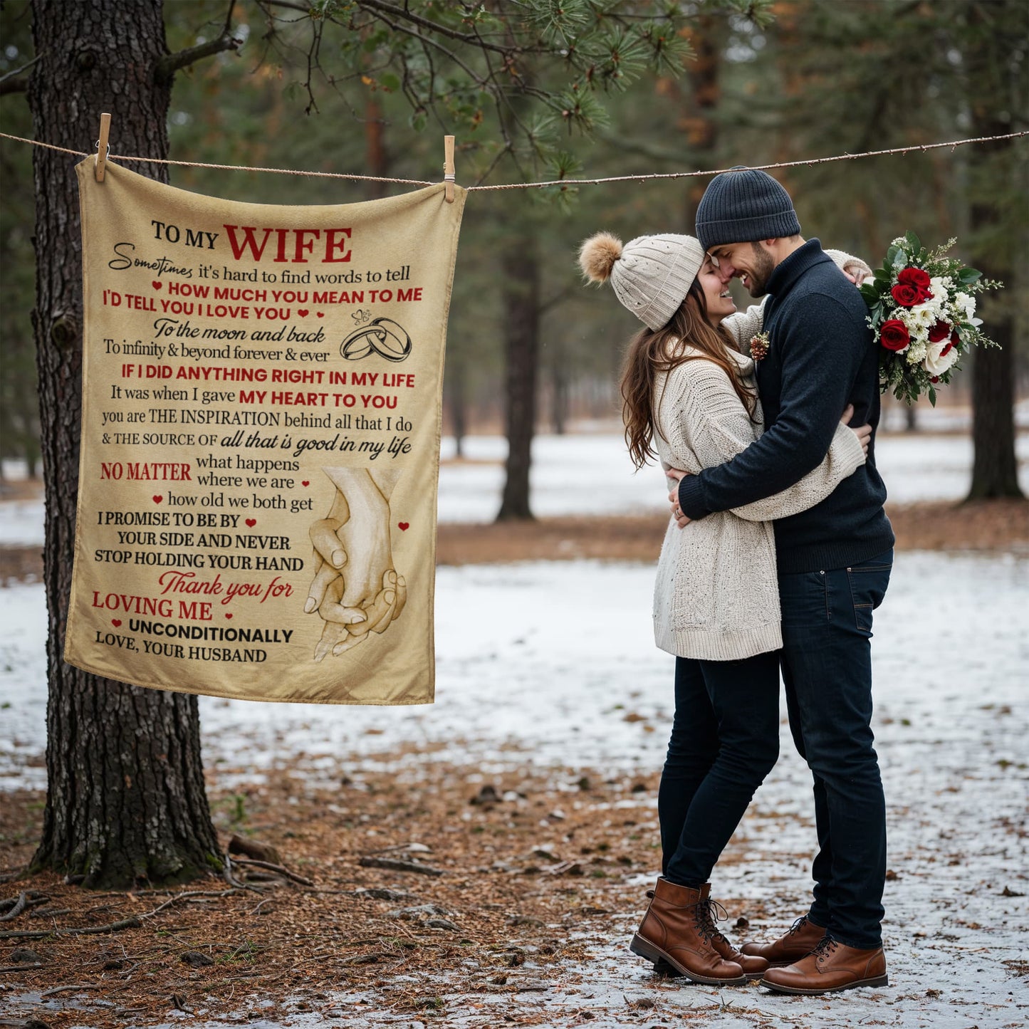 To My Wife – Wrapped in My Love Forever Blanket