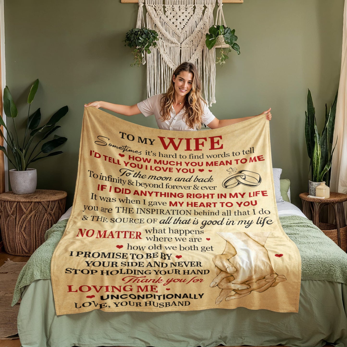 To My Wife – Wrapped in My Love Forever Blanket