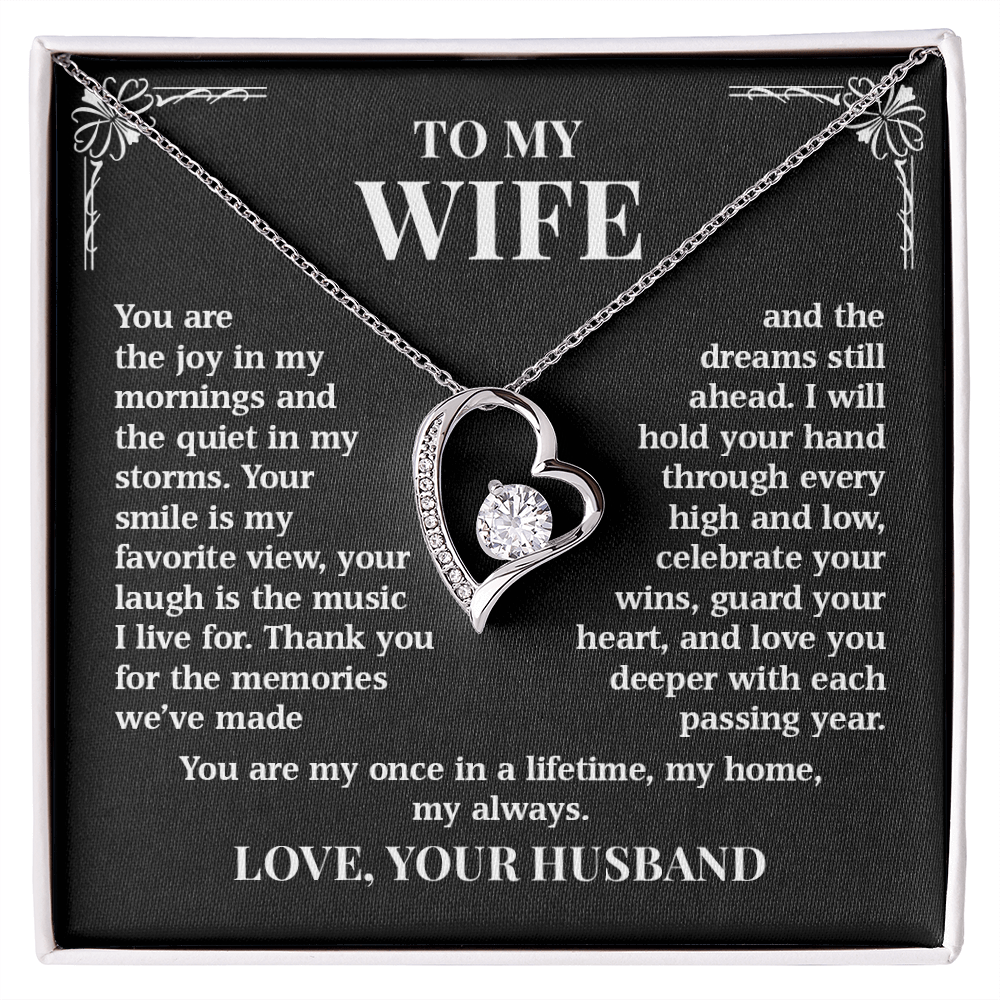 To My Wife – Once In A Lifetime Love | Forever Love Necklace