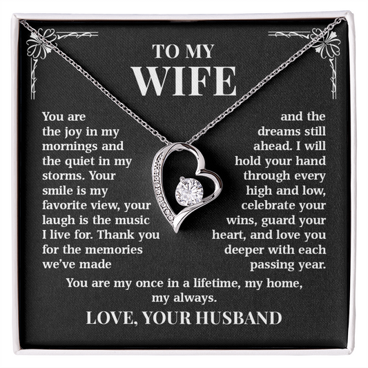 To My Wife – Once In A Lifetime Love | Forever Love Necklace