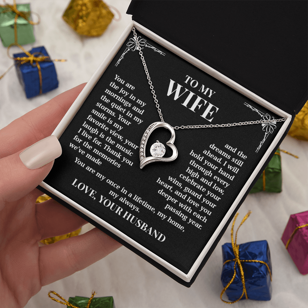 To My Wife – Once In A Lifetime Love | Forever Love Necklace