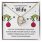 To My Beautiful Wife – I Stole Your Heart Forever Love Necklace