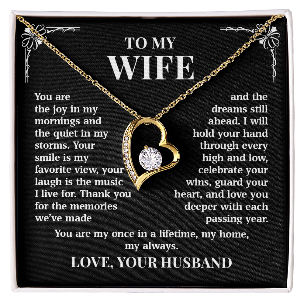 To My Wife – Once In A Lifetime Love | Forever Love Necklace