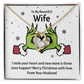 Three Sizes Happier – Christmas Wife Necklace Gift