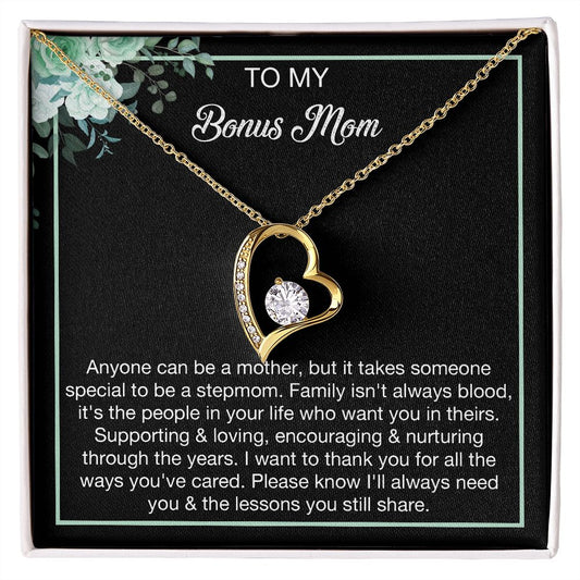 Bonus Mom - Family Isn't Always Blood (Necklace)