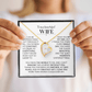 To My Wife – My Constant, My Calm, My Everything Forever Love Necklace